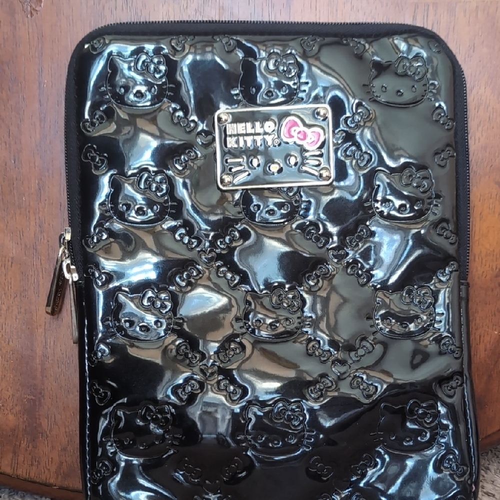 Hello Kitty Black Embossed Tablet Sleeve